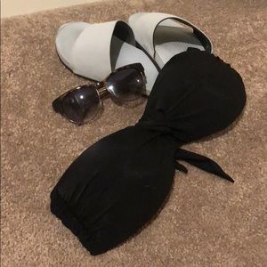 Salinas Black Strapless Bikini (Top)